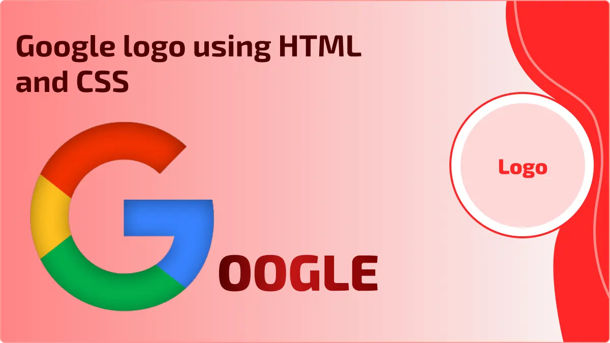 Google logo using HTML and CSS