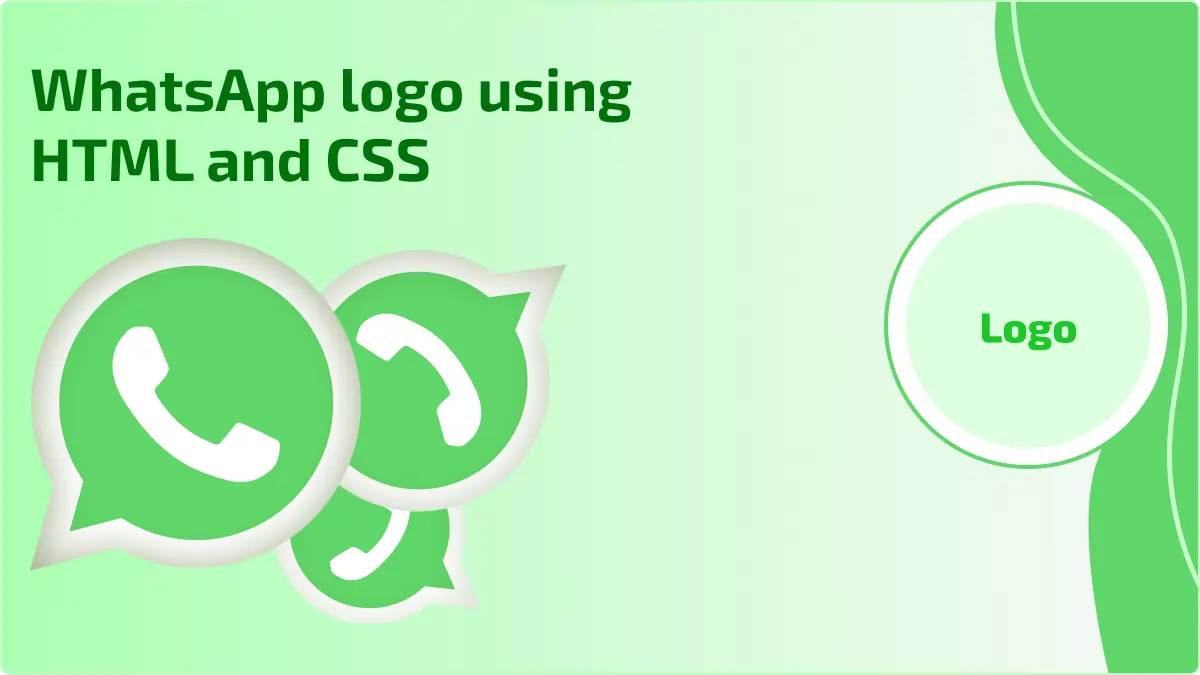 WhatsApp logo using HTML and CSS