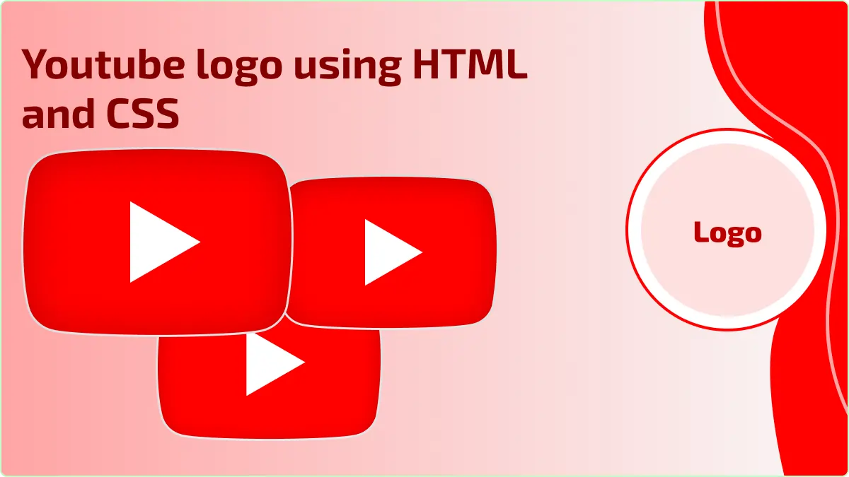 Youtube logo using HTML and CSS