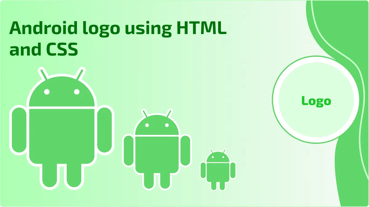 Android logo using HTML and CSS