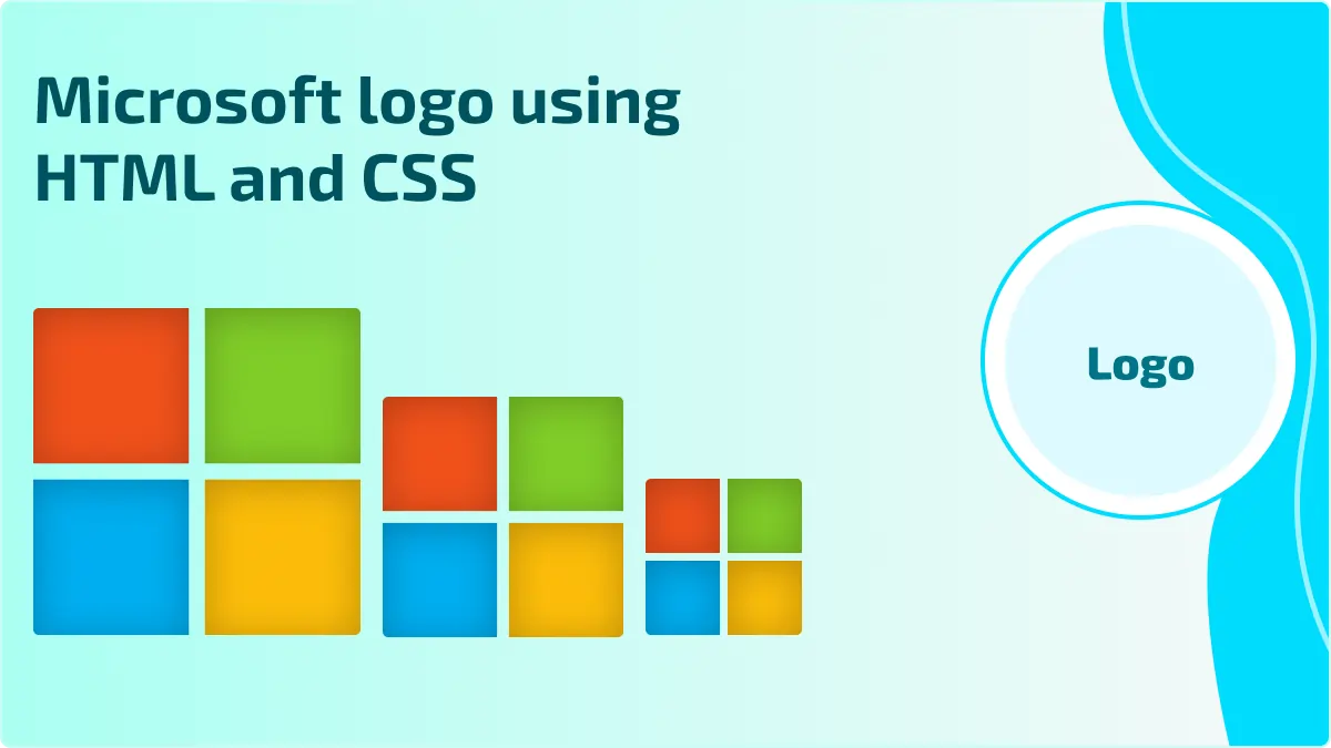 Microsoft logo using HTML and CSS