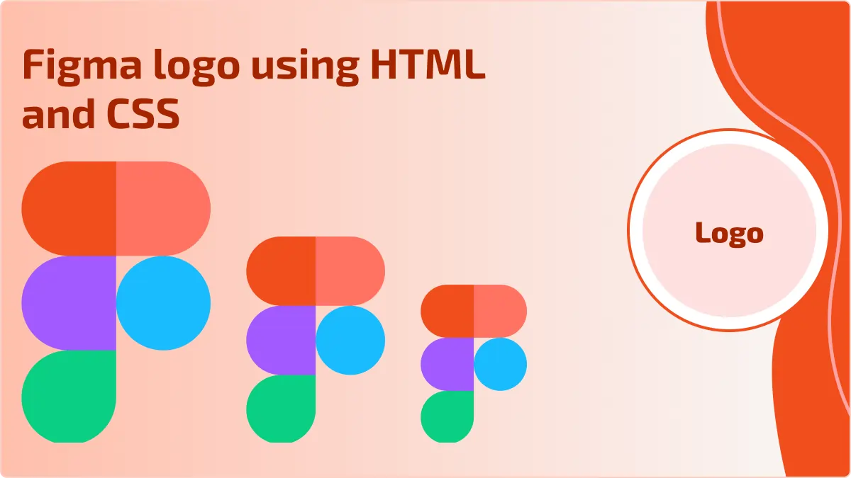 Figma logo using HTML and CSS