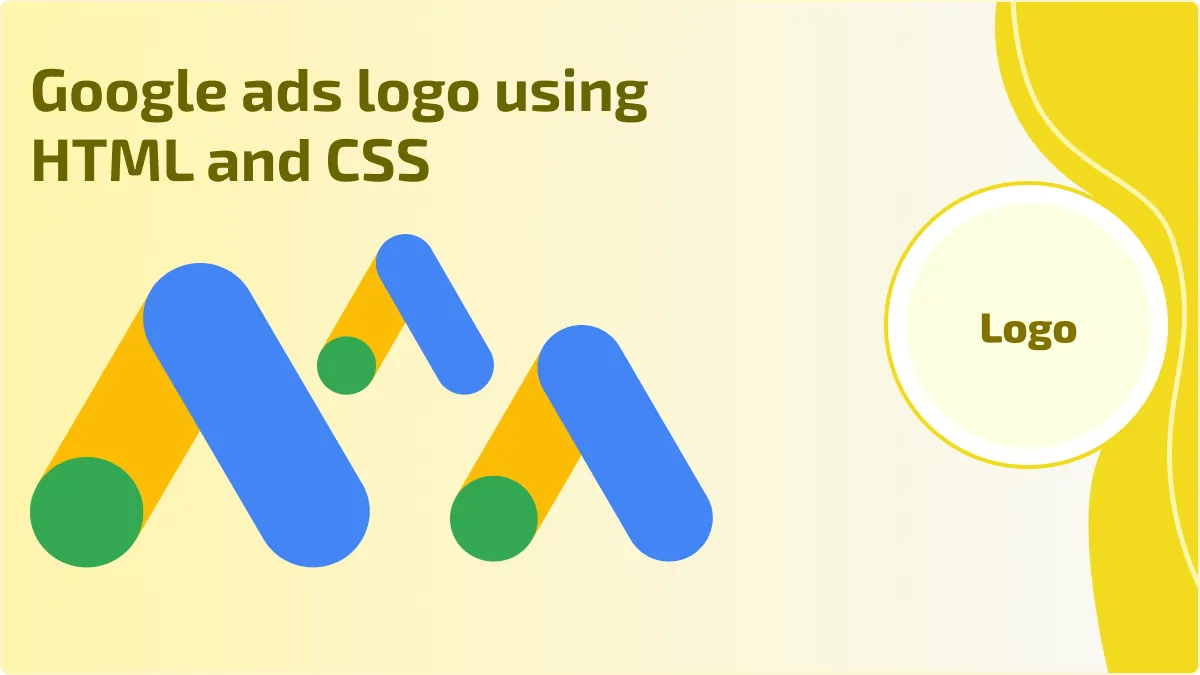 Google ads logo using HTML and CSS
