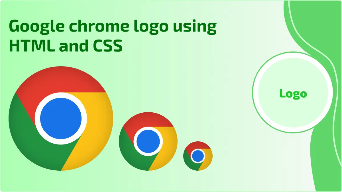 Google chrome logo using HTML and CSS
