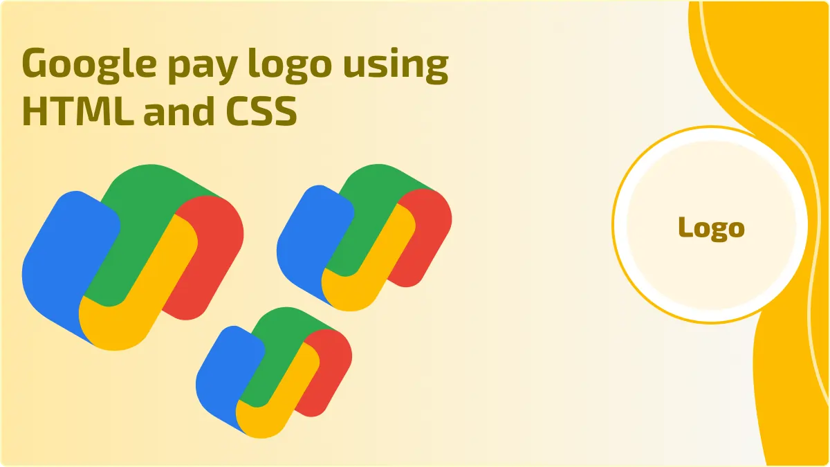 Google pay logo using HTML and CSS